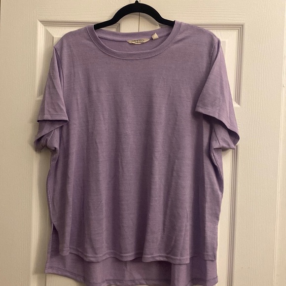 Earth Yoga soft lilac blouse size 1X - Picture 1 of 6